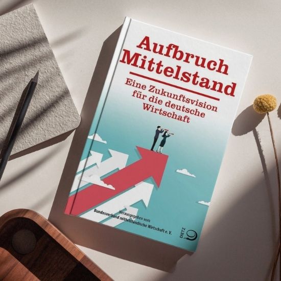 Mockup-Buch Aufbruch Mittelstand